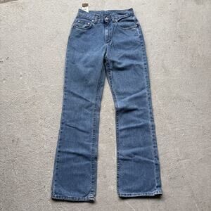 Deadstock Vintage Denim Lee Junior Flare Relaxed Fit 5 M Jeans Made USA
